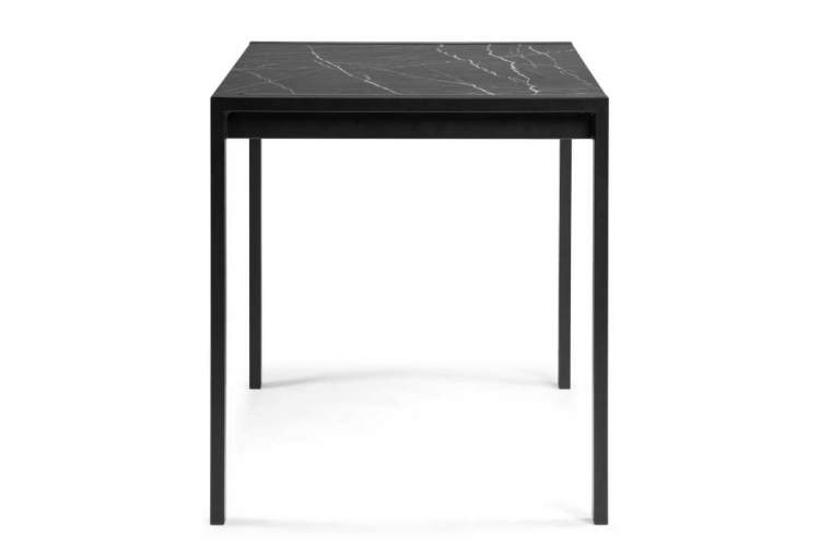 Стол деревянный Центавр 120(160)х70х75 файерстоун / черный матовый-2