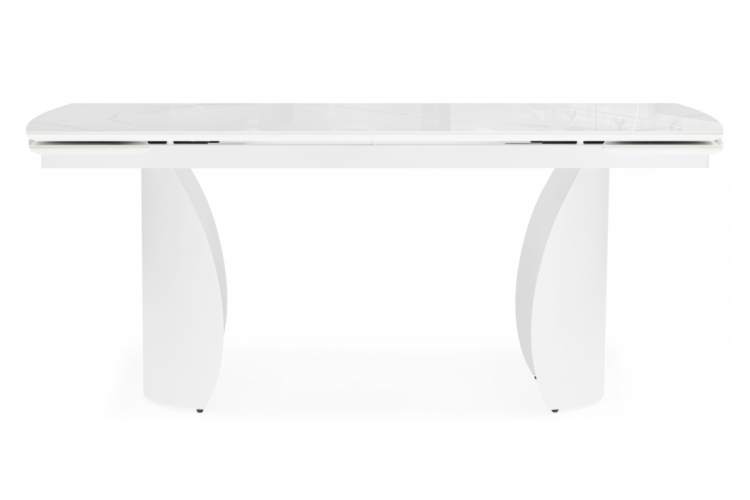 Керамический стол Готланд 180(240)x90 statuario titan gloss / белый-1