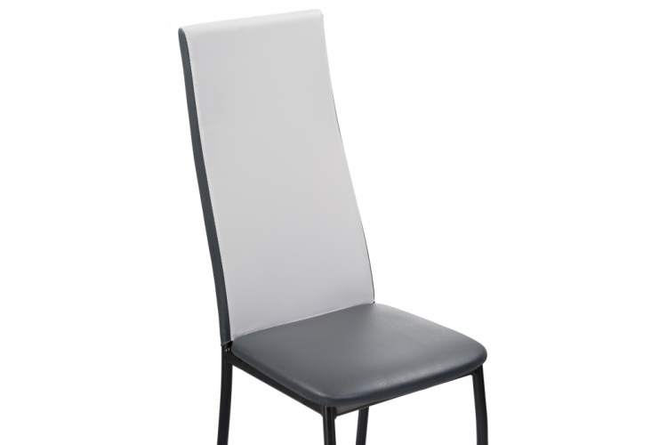 Стул на металлокаркасе Mirilis белый полимер / серый полимер / темный мусс-5