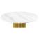 Керамический стол Барел 110 patagonoa bianco repose / золотой