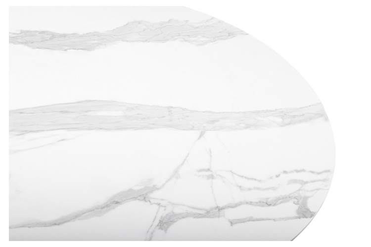 Керамический стол Барел 110 patagonoa bianco repose / золотой-4