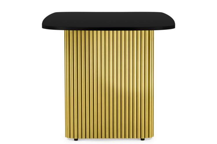 Стол деревянный Бавария B 200 х 90 черная пленка шагрень / золото-2