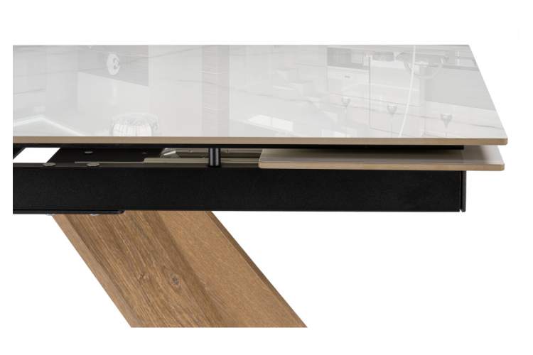 Керамический стол Морсби 140(200)х80х80 dyna fantasico / лесной орех-7