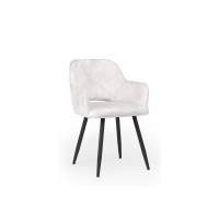 Стул на металлокаркасе Эолин светло-бежевый (simple 011) / черный