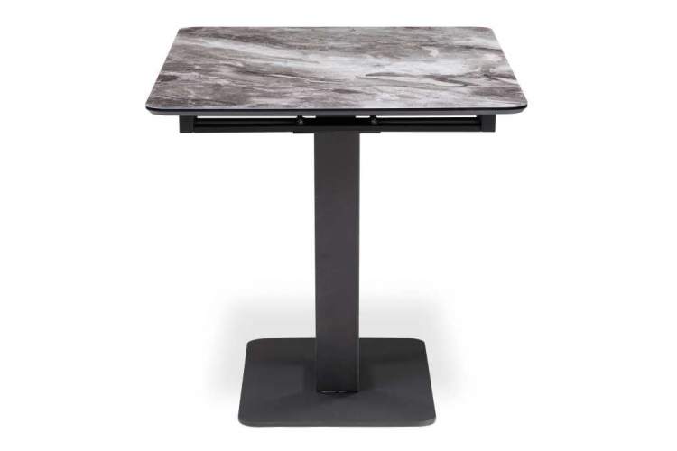 Стол стеклянный Бугун мрамор серый / черный-3