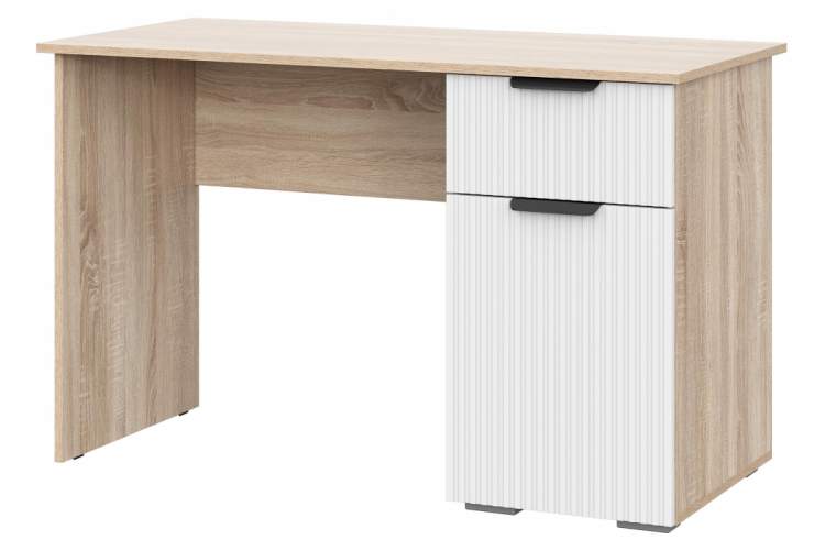 Компьютерный стол Стокгольм СТП03-1200 дуб сонома / line софт пломбир