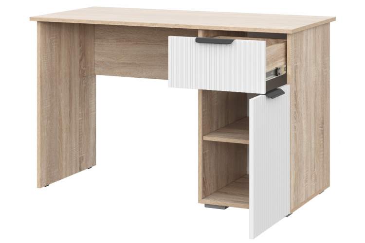 Компьютерный стол Стокгольм СТП03-1200 дуб сонома / line софт пломбир-3