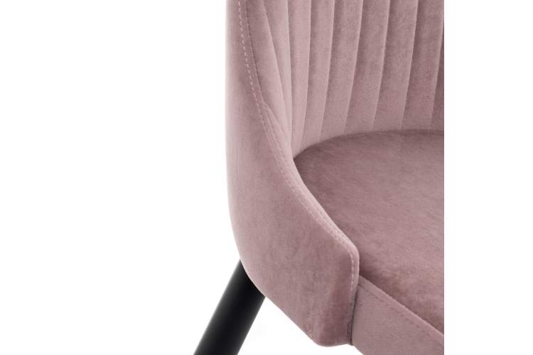 Стул на металлокаркасе Kora light purple / black-13