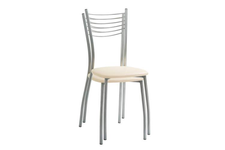 Стул на металлокаркасе Goki ваниль крап / светлый мусс-17