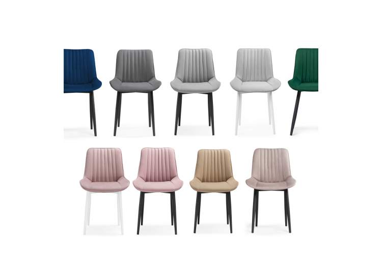 Стул на металлокаркасе Вейв 4 шт латте / черный-19