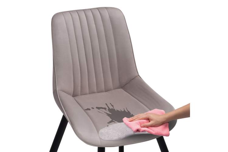 Стул на металлокаркасе Вейв 4 шт латте / черный-17