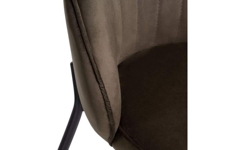 Барный стул Нейл шоколадный / черный-8