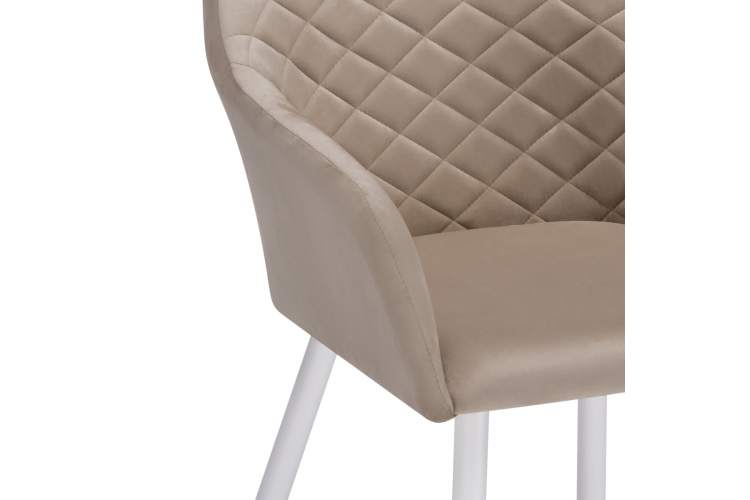 Стул на металлокаркасе Стив бежевый / белый-7