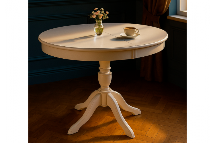Стол деревянный Arno молочный без патины-2