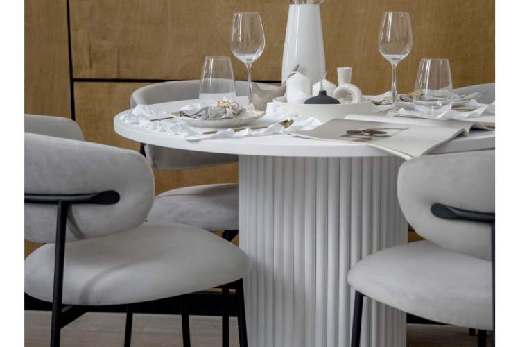 Стол деревянный Барел 100 белый / белый-14