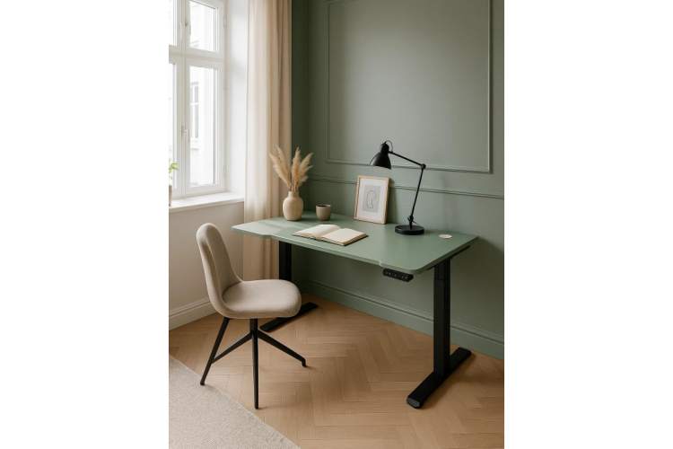 Компьютерный стол Маркос 140х80 зеленый / черный-1