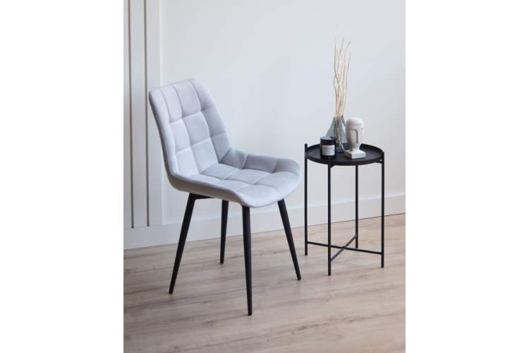 Стул на металлокаркасе Челси К светло-серый (zd 960) / черный np-2