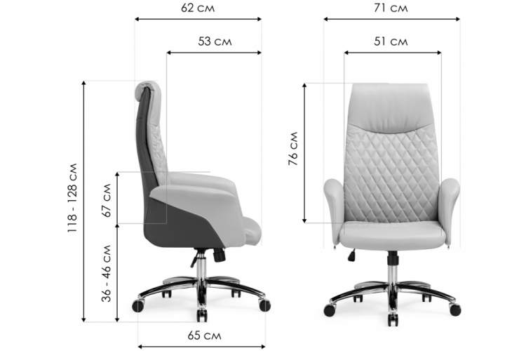 Офисное кресло Avrora beige / brown-1