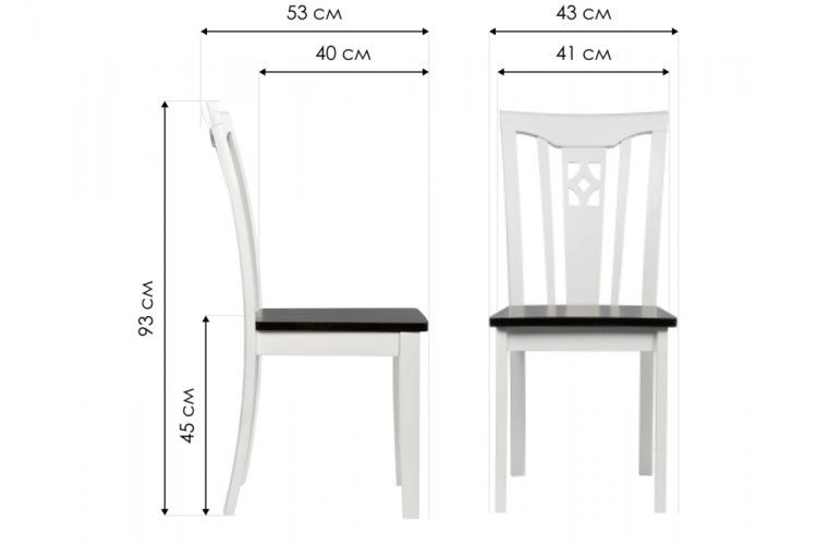 Стул деревянный Lira butter white-1
