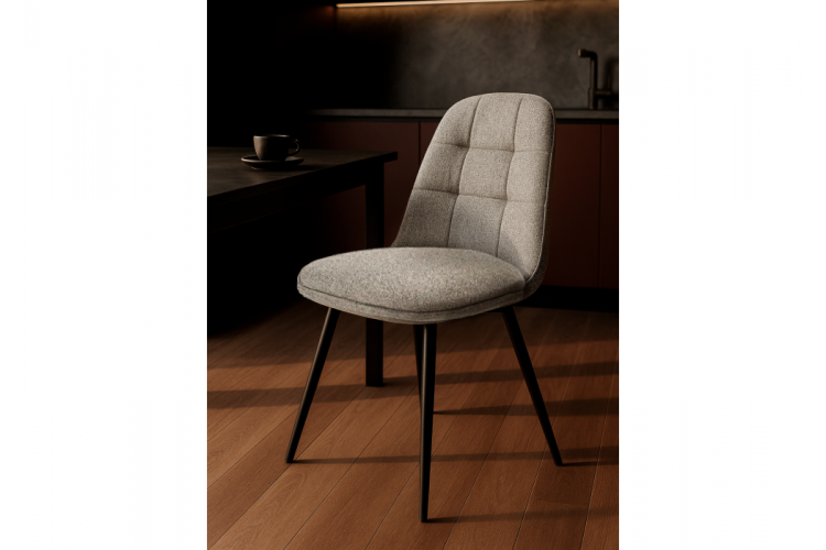 Стул на металлокаркасе Texas 1 поворотный бежевый / черный-1