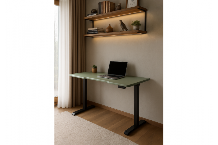 Компьютерный стол Маркос 140х80 зеленый / черный-2