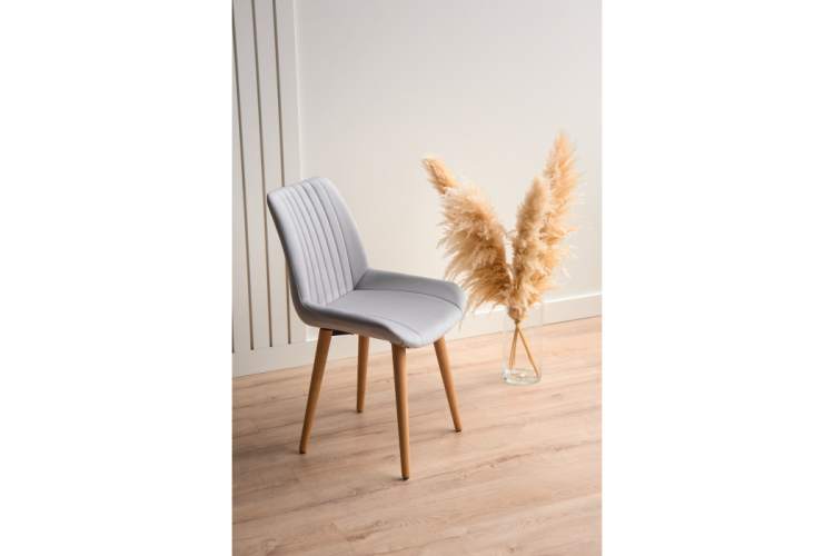 Стул деревянный Седа светло-серый (zd 960) / светлое дерево np-2