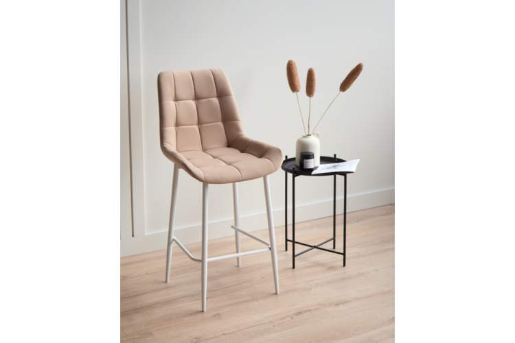 Барный стул Челси бежевый (zd 210) / белый-1