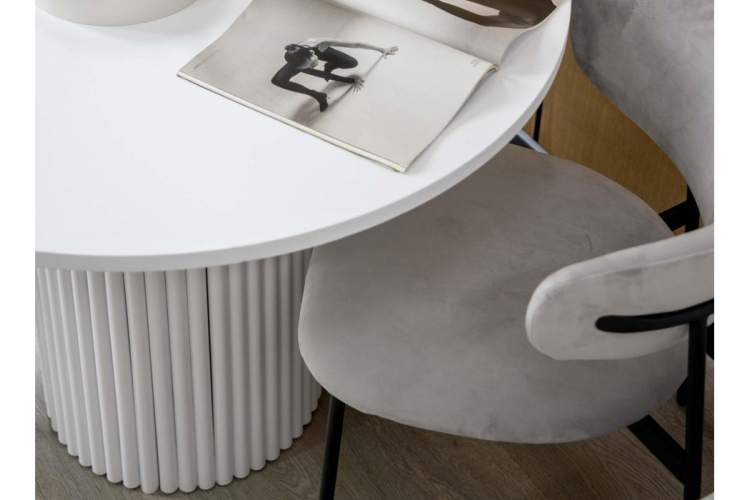 Стол деревянный Барел 100 белый / белый-16