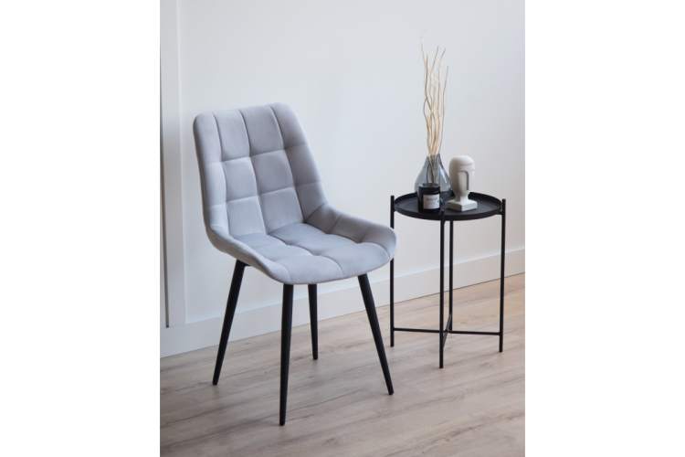 Стул на металлокаркасе Челси К светло-серый (zd 960) / черный np-1