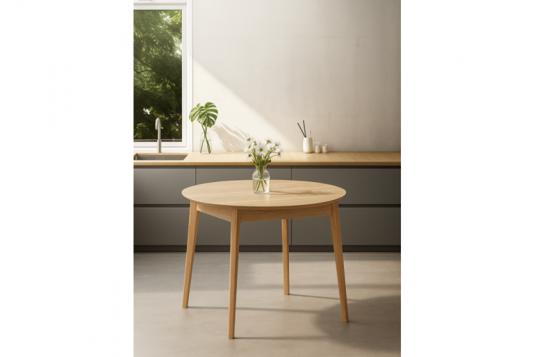 Стол деревянный Форли 100(130)x100 светлое дерево-1