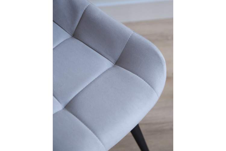 Стул на металлокаркасе Челси К светло-серый (zd 960) / черный np-7