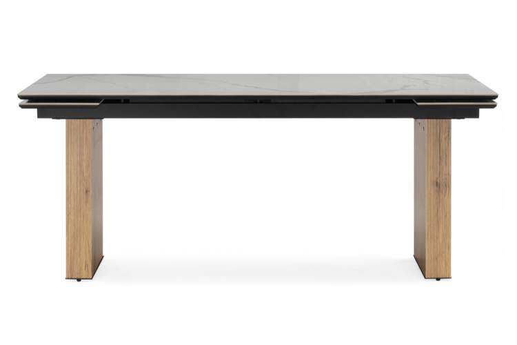Керамический стол Бернардо 180x90 statuario titan gloss / дуб монтана-8