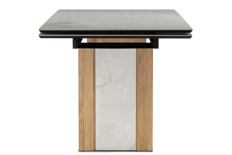 Керамический стол Бернардо 180x90 statuario titan gloss / дуб монтана-9