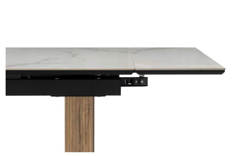 Керамический стол Бернардо 180x90 statuario titan gloss / дуб монтана-12