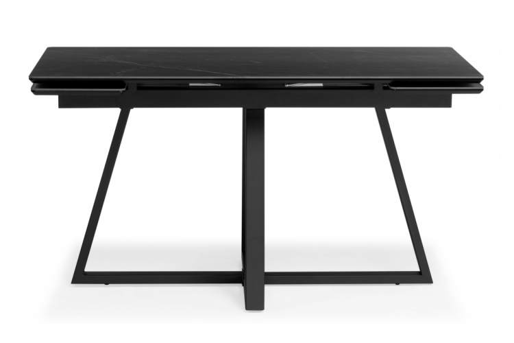 Керамический стол Памелла 140(200)х80 черный мрамор shakespeare black / черный-6