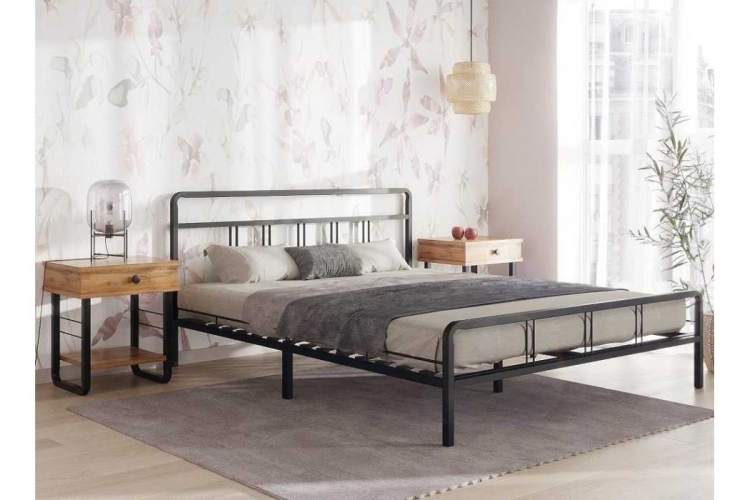 Кровать Рейк 160х200 черная