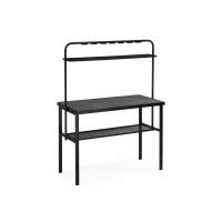 Барный стол Сари 120х50х171 дпк графит / черный