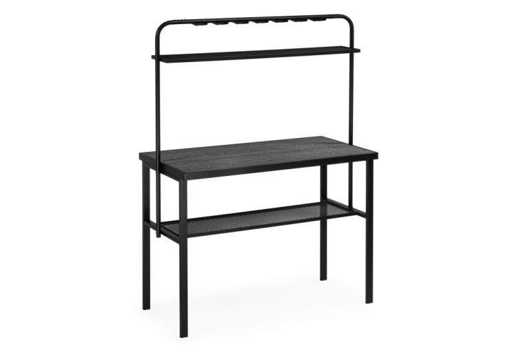 Барный стол Сари 120х50х171 дпк графит / черный