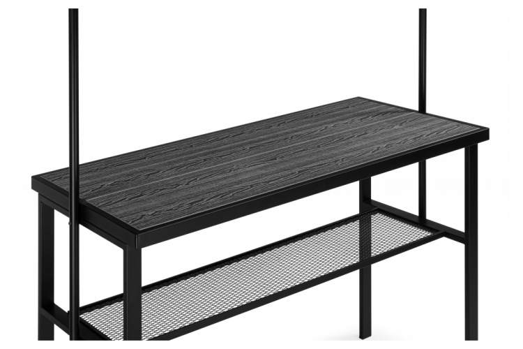 Барный стол Сари 120х50х171 дпк графит / черный-4