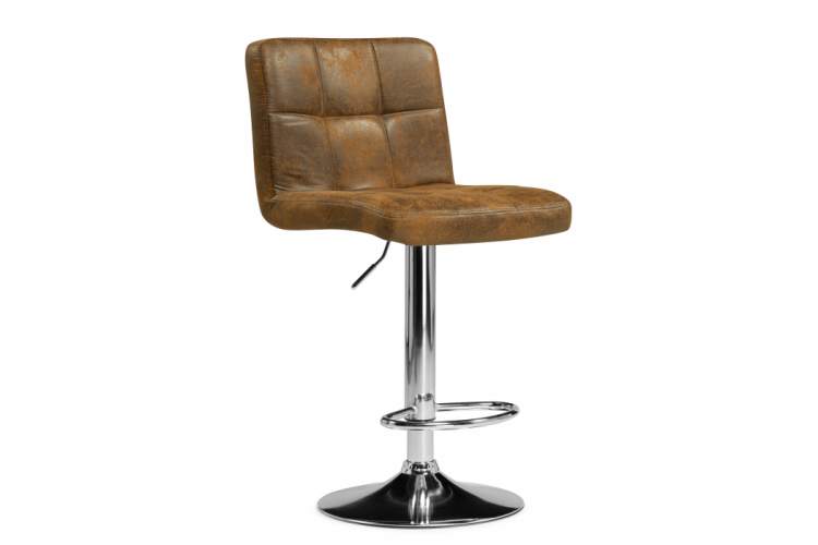 Барный стул Paskal brown / chrome