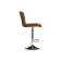 Барный стул Paskal brown / chrome
