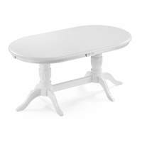 Стол деревянный Эвклаз овальный белый