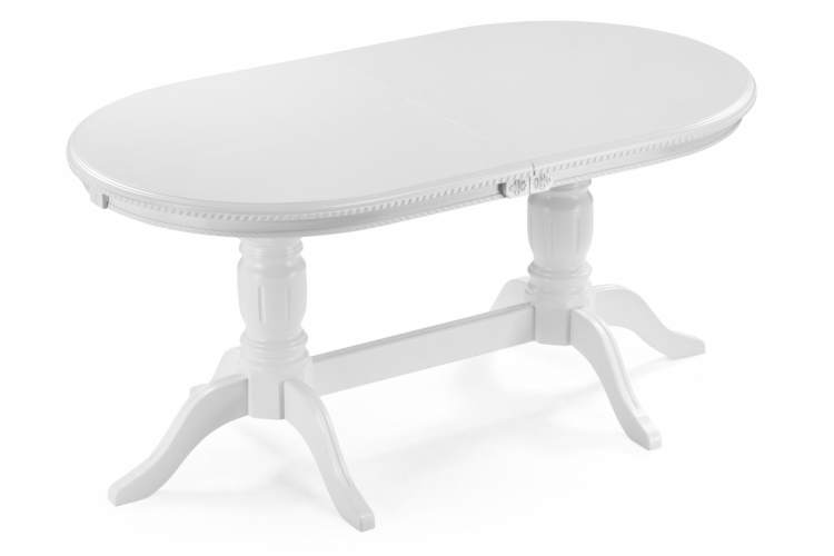 Стол деревянный Эвклаз овальный белый