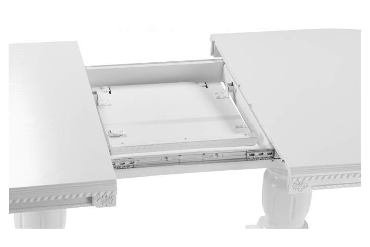 Стол деревянный Эвклаз овальный белый-4