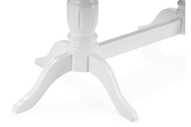 Стол деревянный Эвклаз овальный белый-7