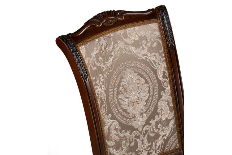 Стул деревянный Керия ткань бежевый / вишня-9