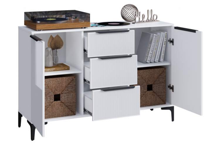 Комод Иадама белый / белый глянец-2