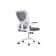 Офисное кресло Konfi dark gray / white