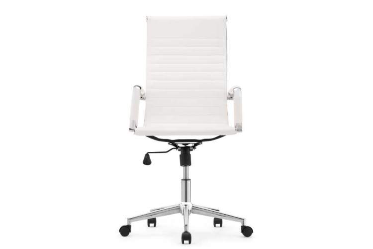 Компьютерное кресло Reus pu white / chrome-2