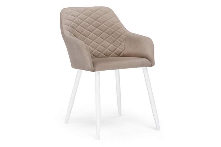 Стул на металлокаркасе Стив бежевый / белый